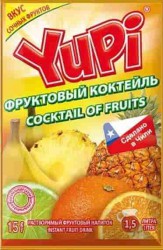 Растворимый напиток YUPI Фруктовый коктейль 12г