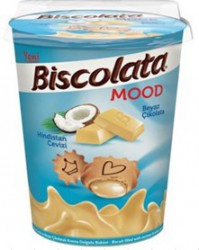 Стаканчик Biscolata печенье с кокосовой начинкой 125гр